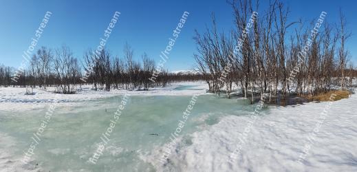 Reflection, Water, Nature, Sky, Blue, Natural landscape, Winter, Tree, Wave, Lake 