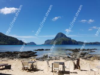 Sky, Sea, Beach, Natural landscape, Coast, Ocean, Tourism, Mountain, Tropics, Coastal and oceanic landforms Cadlao Resort & Restaurant