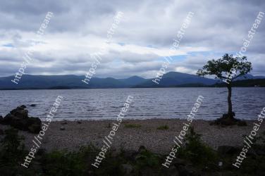 Body of water, Sky, Highland, Nature, Lake, Loch, Lake district, Water, Tree, Shore 