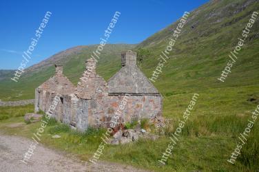 Wall, Highland, Mountain, Grass, Grassland, Rural area, Fell, Ruins, Stone wall, Landscape 