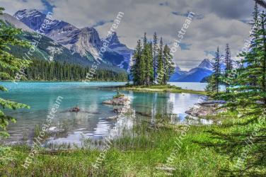 Natural landscape, Nature, Body of water, Wilderness, Reflection, Mountain, Lake, Mountainous landforms, Tarn, Natural environment Spirit Island, Spirit Island