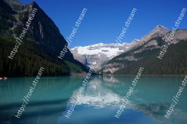 Mountain, Body of water, Mountainous landforms, Natural landscape, Nature, Reflection, Lake, Glacial lake, Tarn, Fjord Lake Louise, Plain of the Six Glaciers