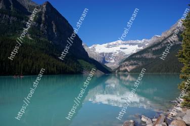 Body of water, Mountain, Mountainous landforms, Nature, Natural landscape, Tarn, Lake, Reflection, Glacial lake, Wilderness Lake Louise, Plain of the Six Glaciers