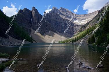 Mountainous landforms, Body of water, Mountain, Tarn, Natural landscape, Nature, Wilderness, Lake, Highland, Glacial lake Lake Agnes