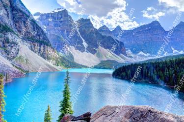 Natural landscape, Mountain, Mountainous landforms, Nature, Body of water, Glacial lake, Wilderness, Moraine, Water, Water resources Moraine Lake