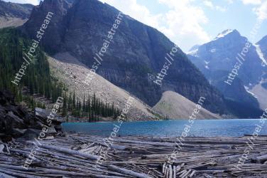 Mountainous landforms, Mountain, Mountain range, Highland, Moraine, Glacial lake, Wilderness, Natural landscape, Fjord, Sound Moraine Lake