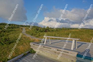 Sky, Cloud, Nature reserve, Boardwalk, Grass, Hill, Landscape, Walkway, Mountain, Land lot 