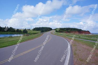 Road, Highway, Asphalt, Natural landscape, Sky, Thoroughfare, Infrastructure, Lane, Road surface, Cloud 