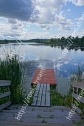 Blue, Water, Reflection, Vegetation, Daytime, Tree, Architecture, Wall, Sky, House 
