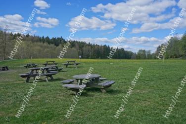 Nature, Natural landscape, Picnic table, Grassland, Grass, Table, Nature reserve, Meadow, Land lot, State park 