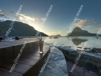 Body of water, Sky, Sea, Water, Coast, Sound, Shore, Morning, Ocean, Mountain 