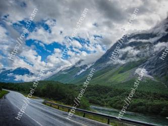 Mountainous landforms, Highland, Mountain, Road, Sky, Natural landscape, Nature, Cloud, Mountain range, Mountain pass 